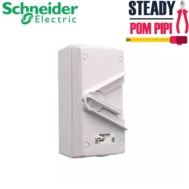 Heavy Duty Motor Disconnect Switch - 440V 4 Pole 20A IP65 Waterproof For Industrial & Marine Use