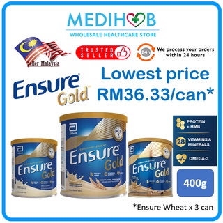 [TOUCH N GO RM10] ENSURE 850GX2 (TWIN PACK) EXP 6/2023/ Ensure Gold 400g Tin Vanilla/Wheat/Coffee EXP 2/2023