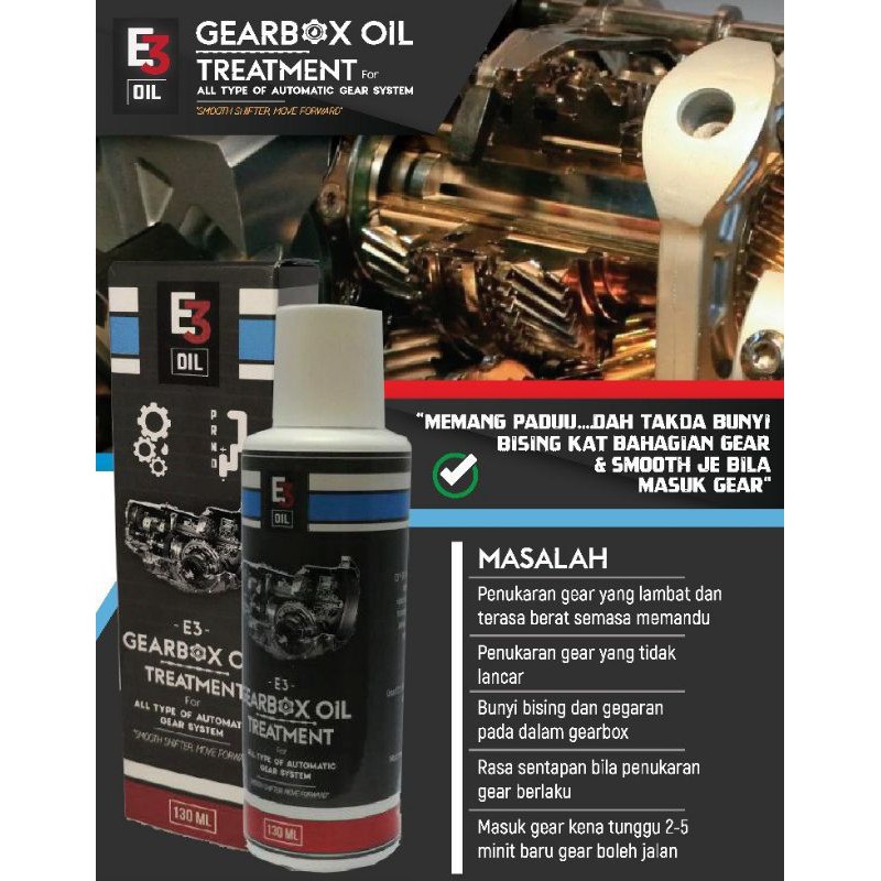 Buy E3 Gearbox Oil Treatment Seetracker Malaysia