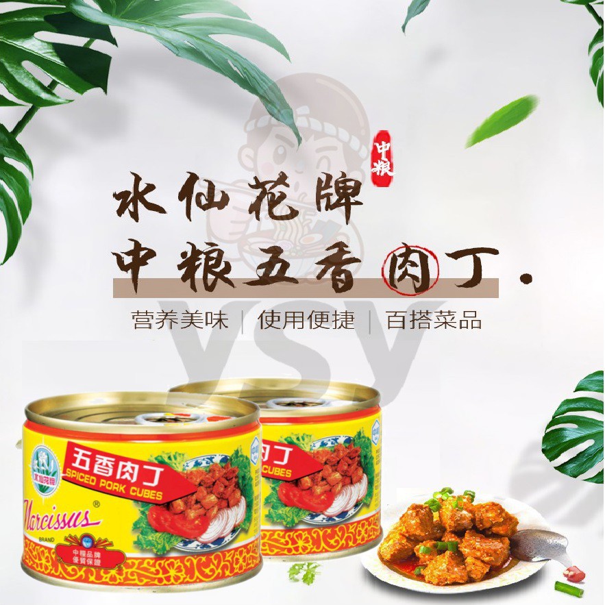 水仙花牌五香肉丁narcissus Spiced Pork Cubes 142g Shopee Malaysia