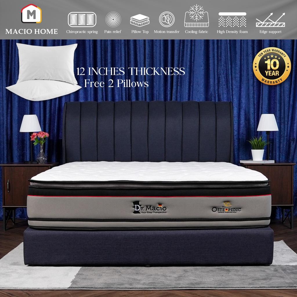 ( Free Shipping ) Dr. Macio Osteopedic King / Queen / Super Single / Single Mattress With Cool-Tech Fabric