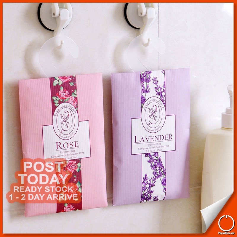 Hanging Fragrance Aromatherapy Air Freshener Scented Wardrobe Closet Home Car Sachet Bag Pewangi Almari 香包