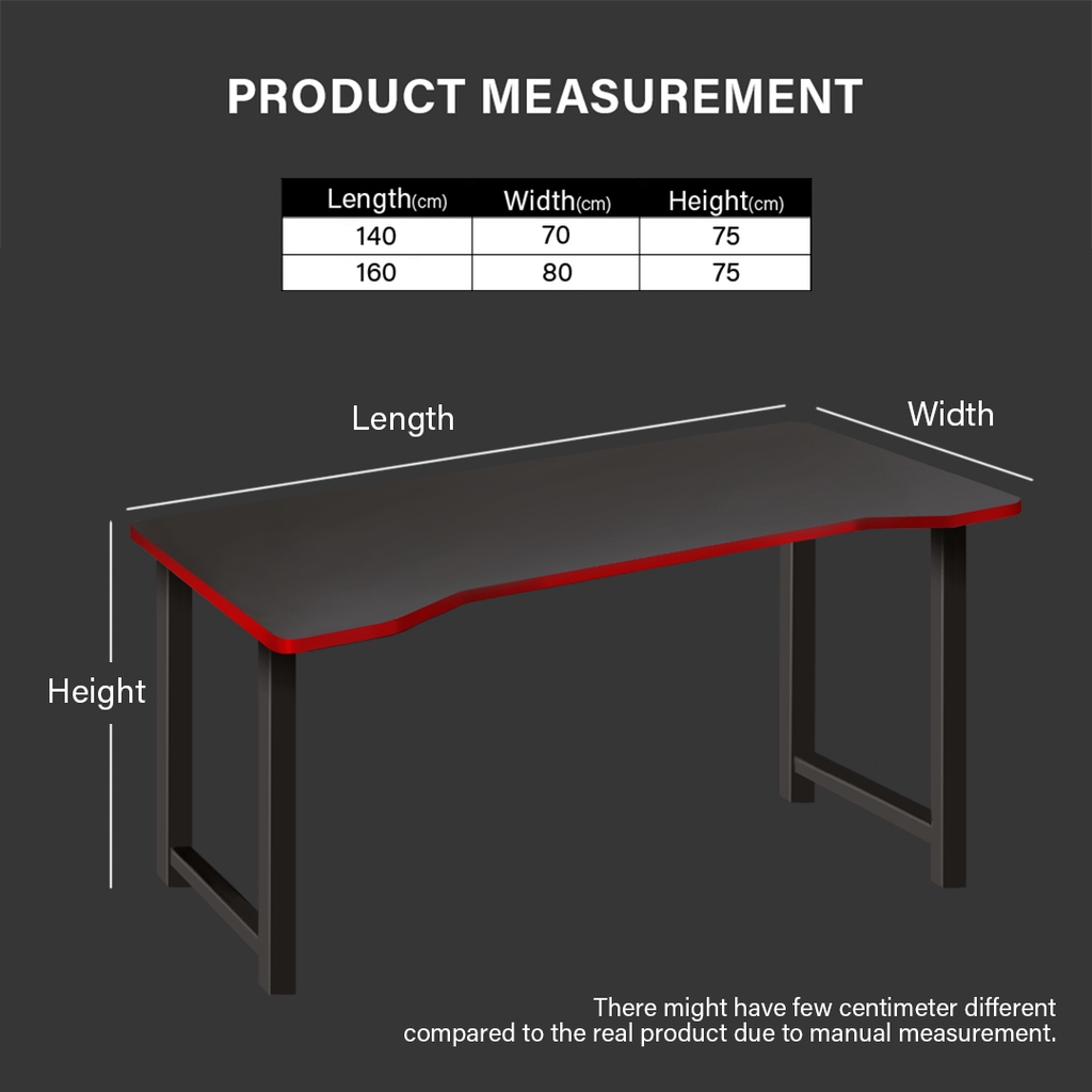 FINSSO: [GAMING SERIES] GT001 Gaming Table / Study Table / Working Desk