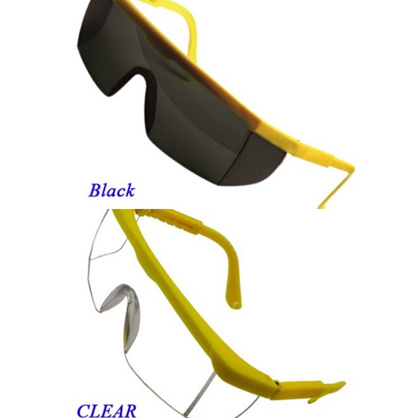 Eye Protection Safety Google Eyewear Yellow Frame Safety Goggle Cermin Mata