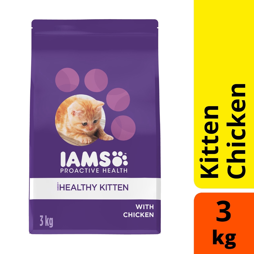 IAMS Cat Dry Food Kitten Chicken 3kg Cat Food Shopee Malaysia