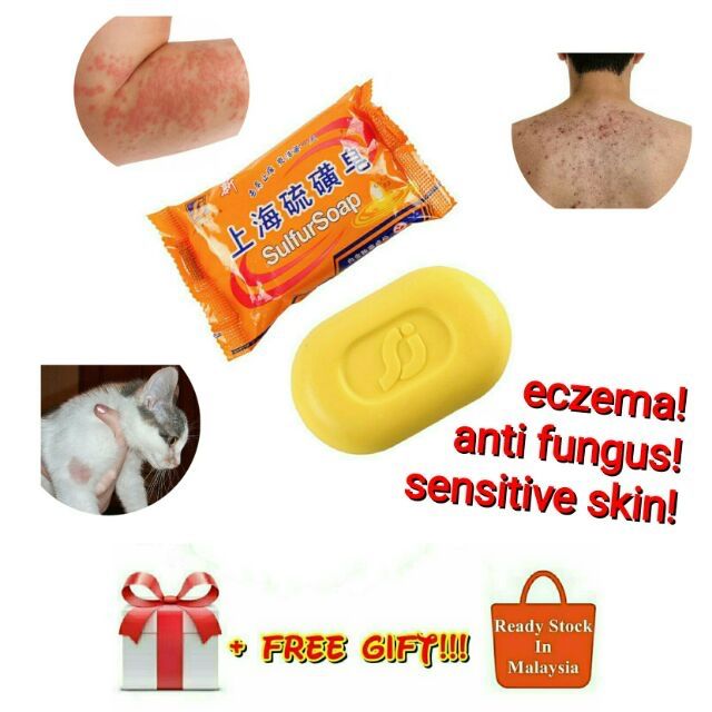 SULFUR SOAP ECZEMA ANTIFUNGUS ITCHING ACNE KULAT FLEA KUTU