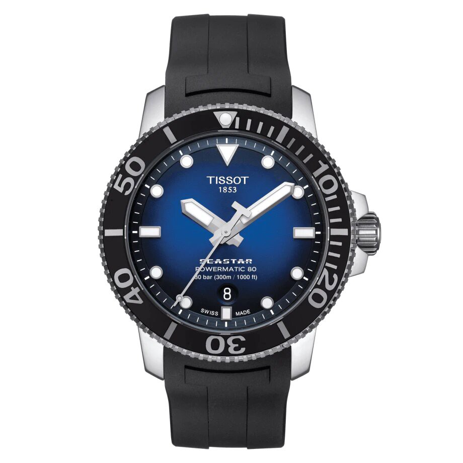 seastar 1000 automatic blue dial men's watch