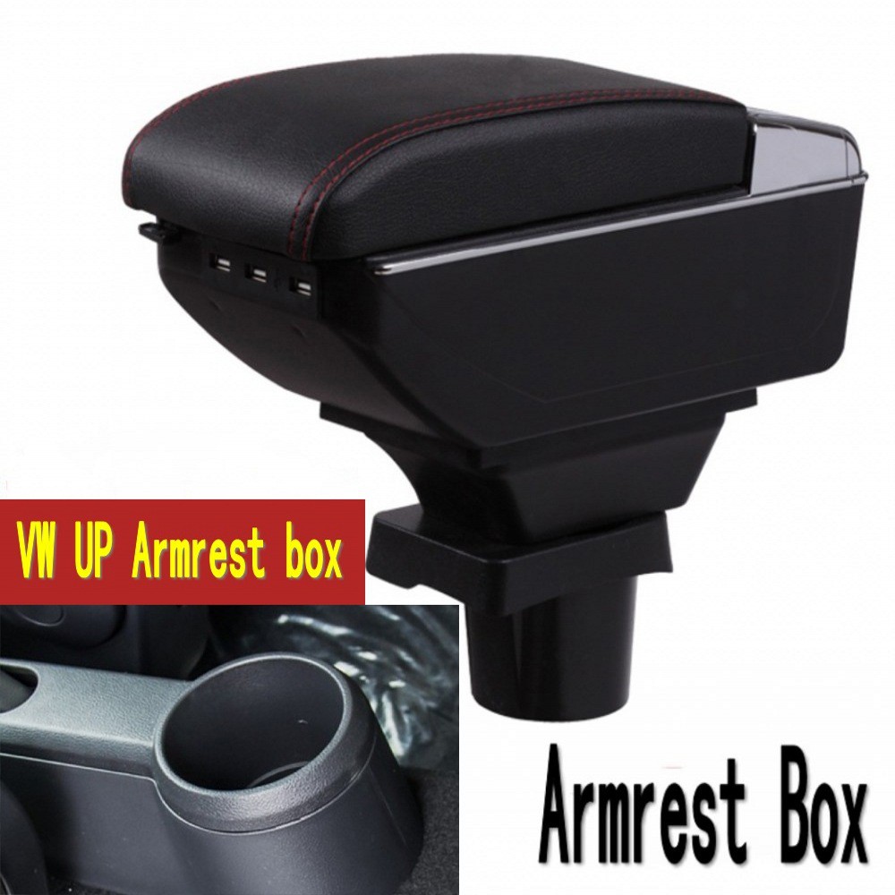 For Vw Up Armrest Box Auto Stroage Car Interior Parts Center Console Armrest Box