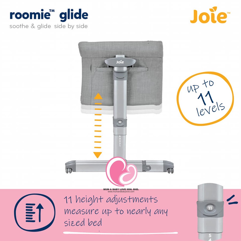 Joie Roomie Glide Baby Bed Side Baby (newborn till 9kg