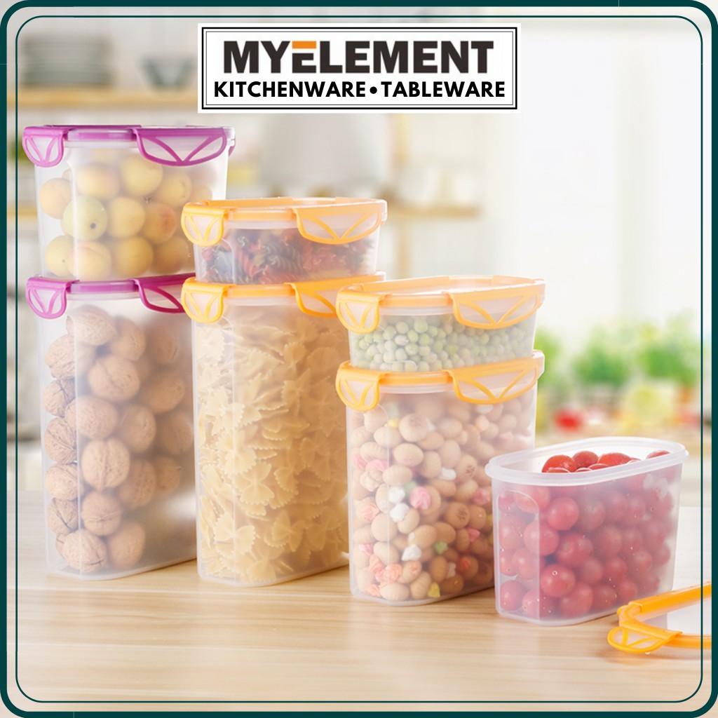 Myelement Home BPA Free 100% Airtight Food Container Set Dispensers tupperware bekas kuih raya bekas makanan