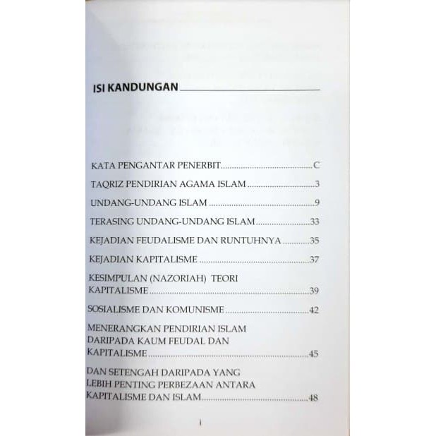 Pendirian Agama Islam Daripada Feudalisme Dan Kapitalisme Dan Sosialisme Dan Komunisme Buku Islamik As Syeikh Abdul Shopee Malaysia