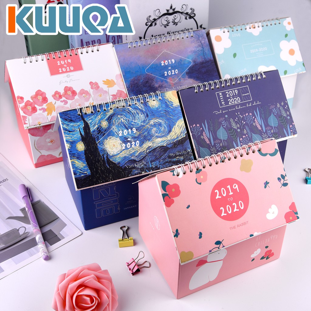 Kuuqa 2020 Creative Folding House Calendar Animal Calendar