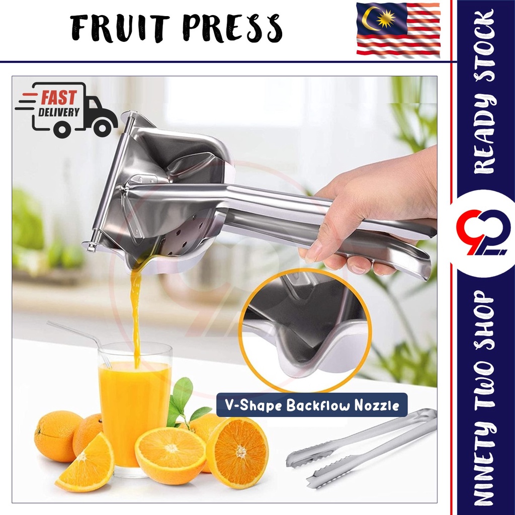 Manual Press Juicer Fruit Squeezer Lemon Orange Household Multifunctional Aluminium Pemerah Juice Buah Metal Extractor