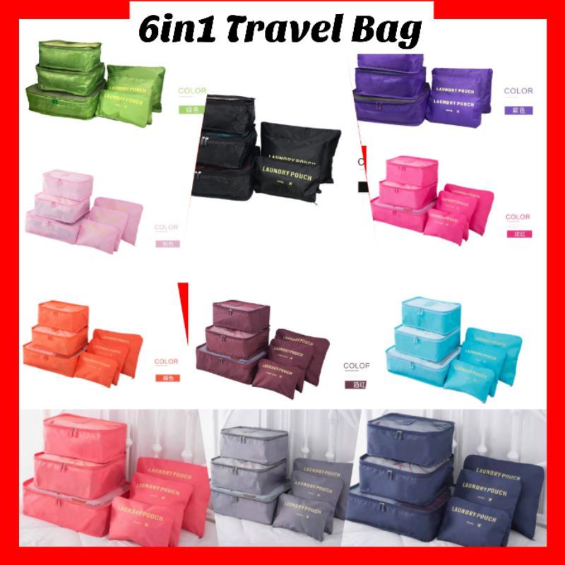 Extra Large Type 6 in 1 Set Travel Organizer Bag (40cm) Shopee Malaysia