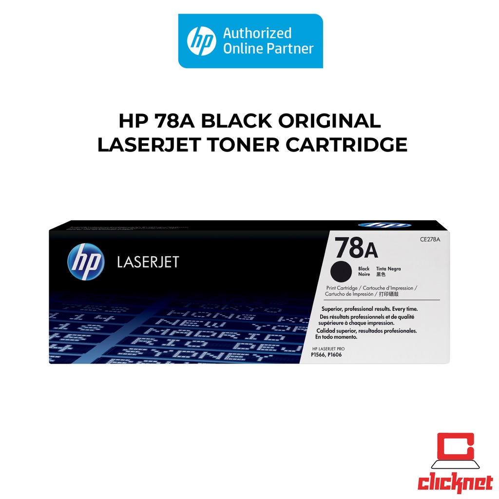 HP 78A Black Original LaserJet Toner Cartridge (CE278A) | Shopee Malaysia