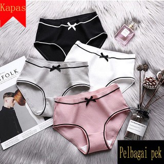 Cotton Breathable Underwear Women Panties Seluar Dalam Wanita - Ready Stock