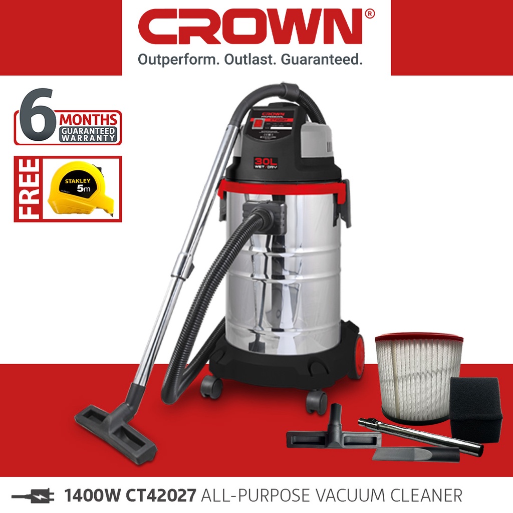 CROWN PROFESSIONAL CT42027 ALLPURPOSE VACUUM CLEANER Shopee Malaysia