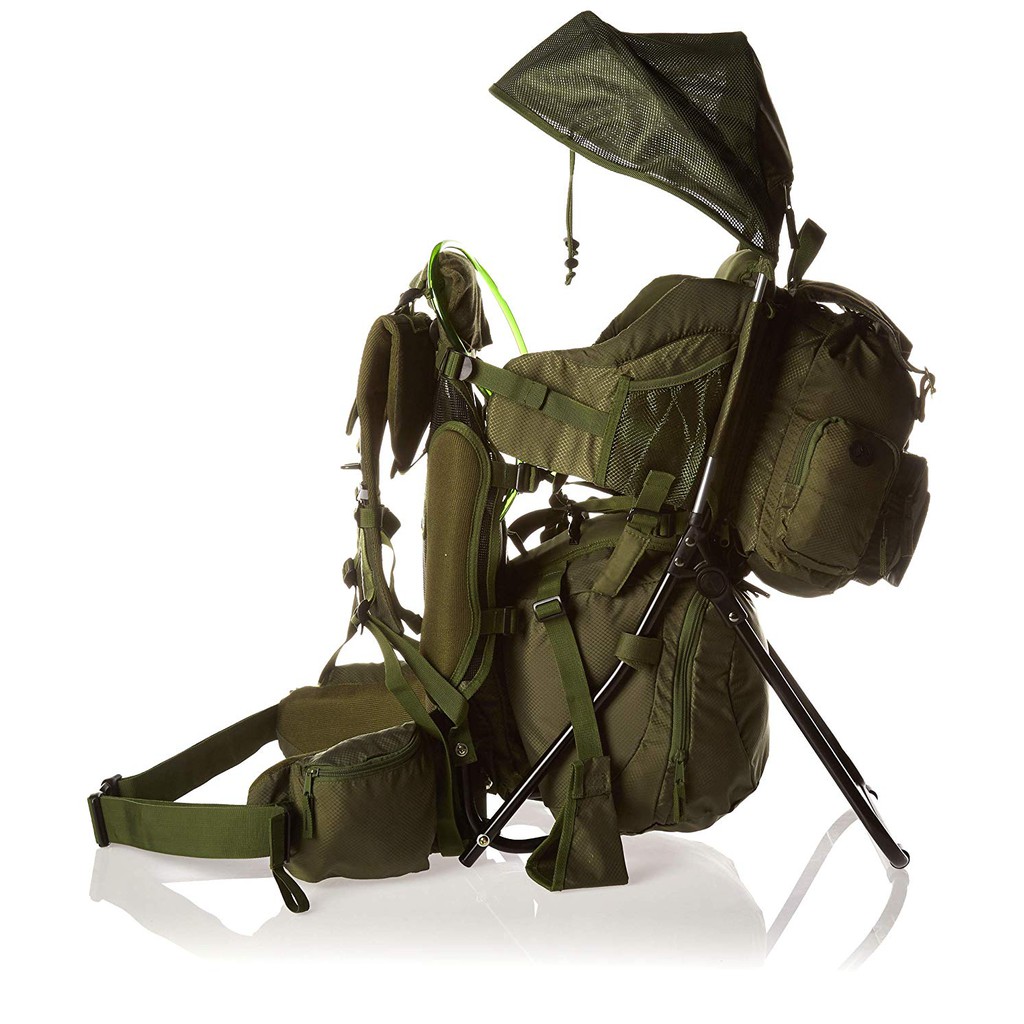 be mindful retro scout baby carrier backpack in jungle green