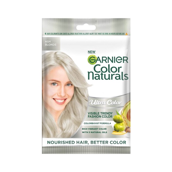 Garnier Color Naturals Ultra Hair Dye Colour Ash Golden Brown Blonde Deep  Lavender Pink True Blue 30g + 30ml Pack Sachet | Shopee Malaysia