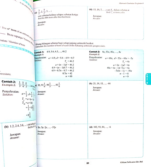 Jawapan Modul Nilam Matematik Tingkatan 4 Anirasota