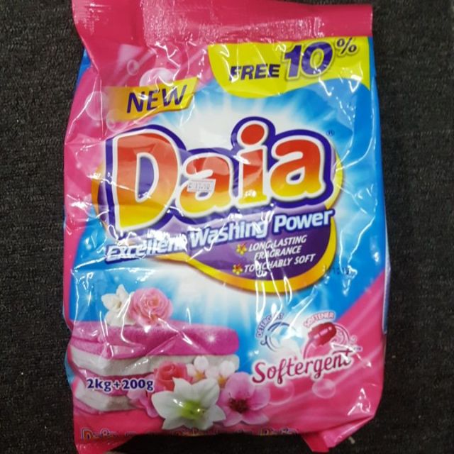 Daia Powder Detergent Softergent 2kg + 200g | Shopee Malaysia