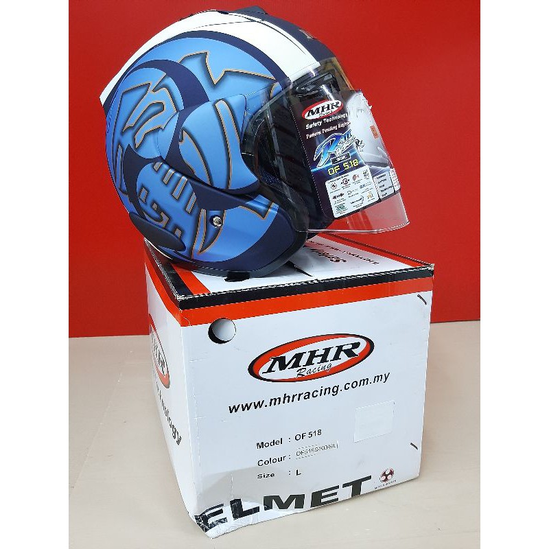 Helmet OF518 Kudo Matt BL MHR Shopee Malaysia