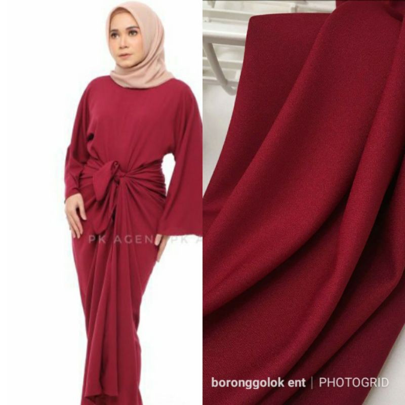 dress pario kaftan jubah redwine redcili mangeta marron merah | Shopee ...