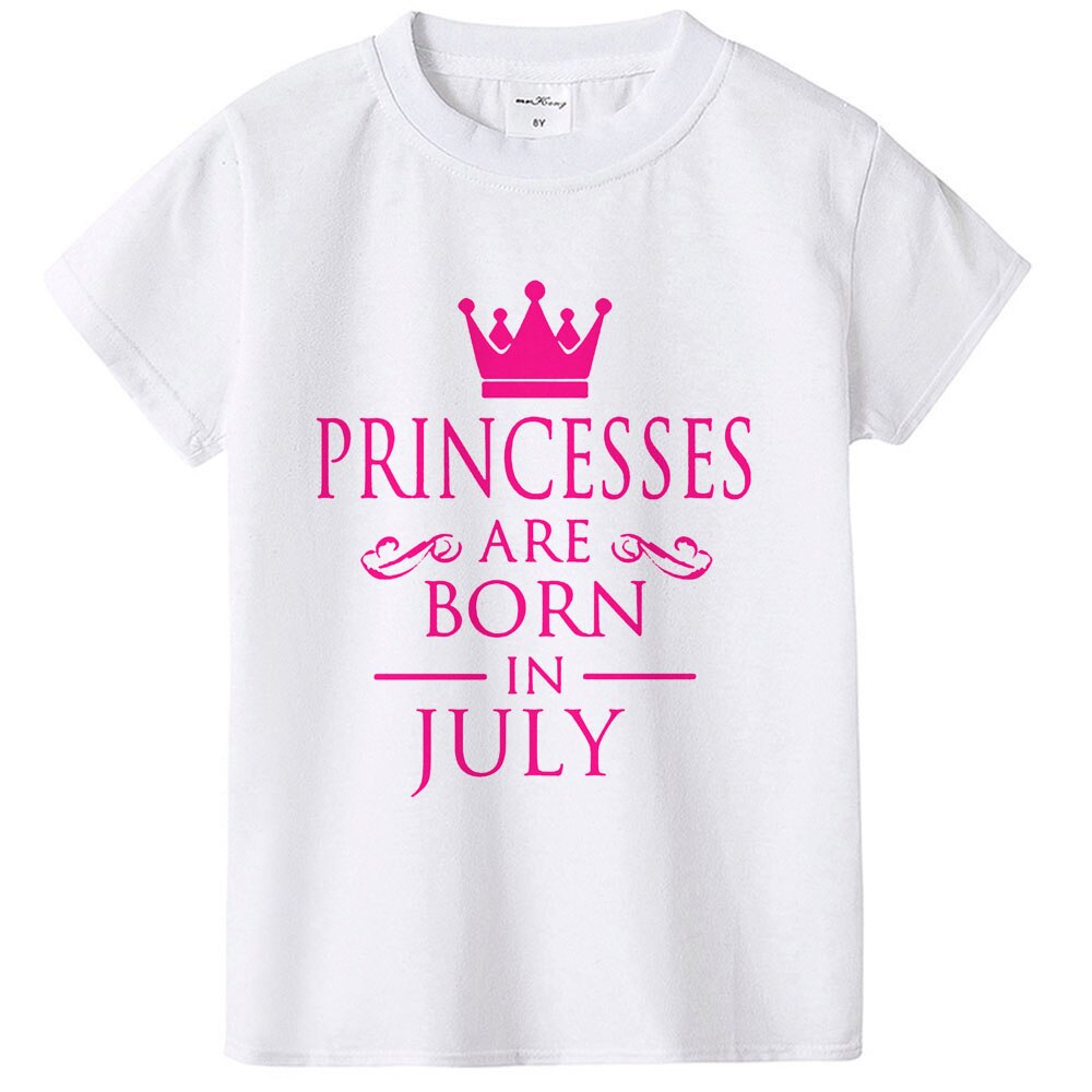 Princess Girl Tshirt Summer Twin Costume Girl Short-Sleeved T-Shirt Printing Children's Cartoon Kids Girls and Boy Child's Clothes