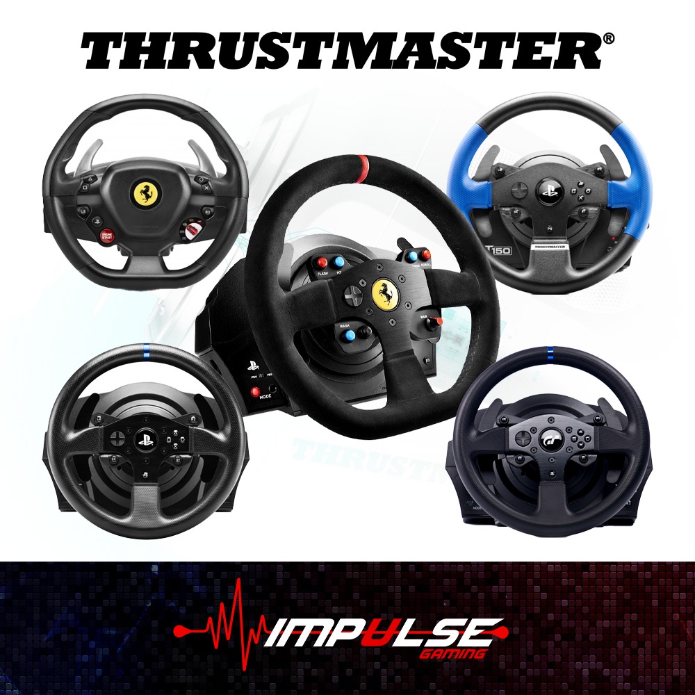 Thrustmaster Steering Wheel T248 T150 Pro T300rs T300 Rs Gt T300 Ferrari Edition Compatible Ps4 Ps5 Pc Shopee Malaysia