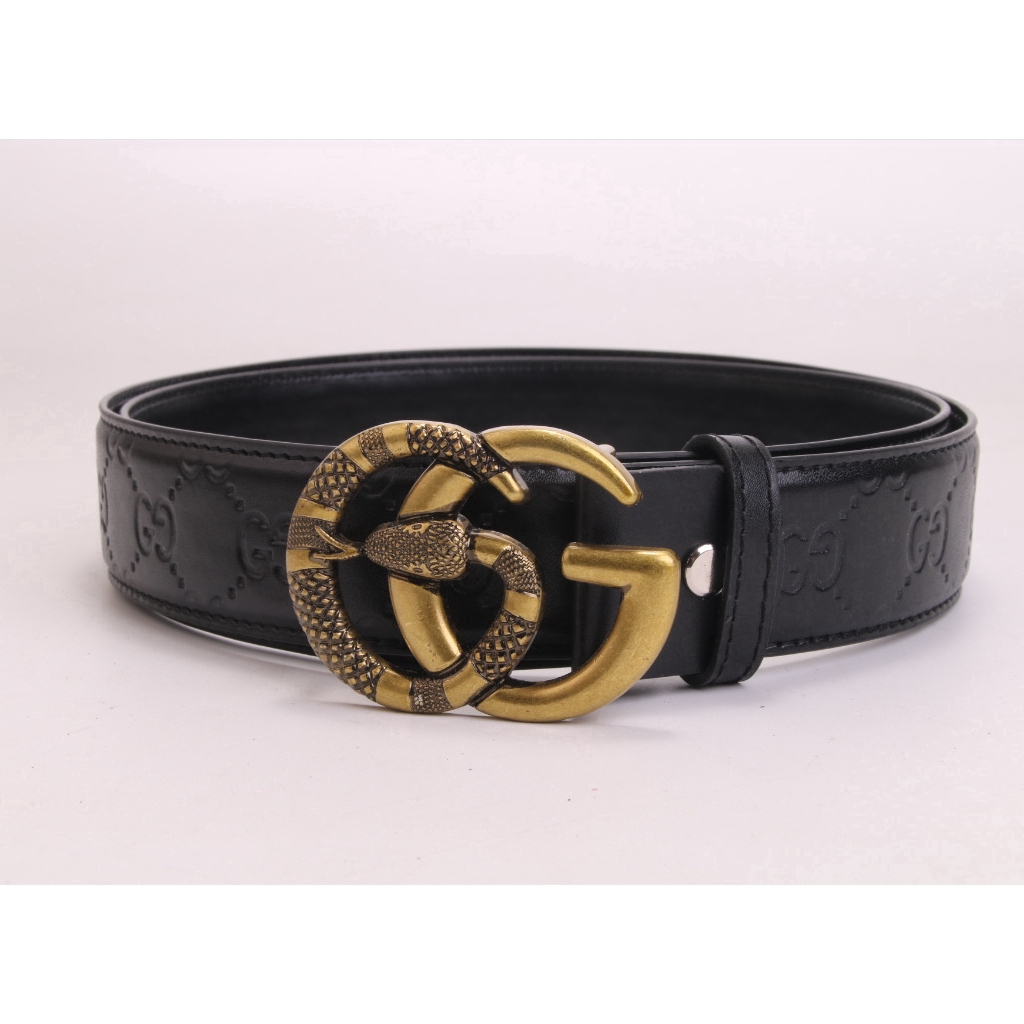 gucci black snake belt