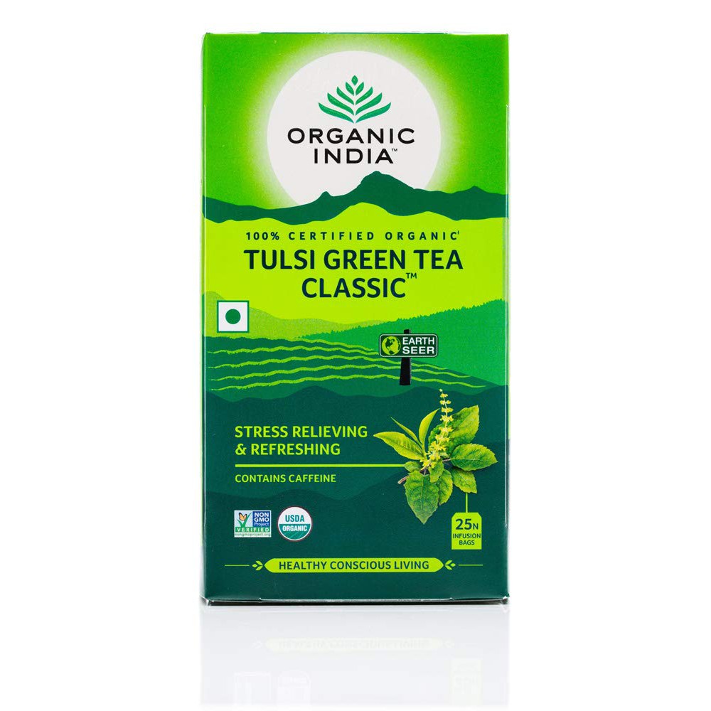 Organic India Tulsi Green Tea Classic 25 Tea Bag