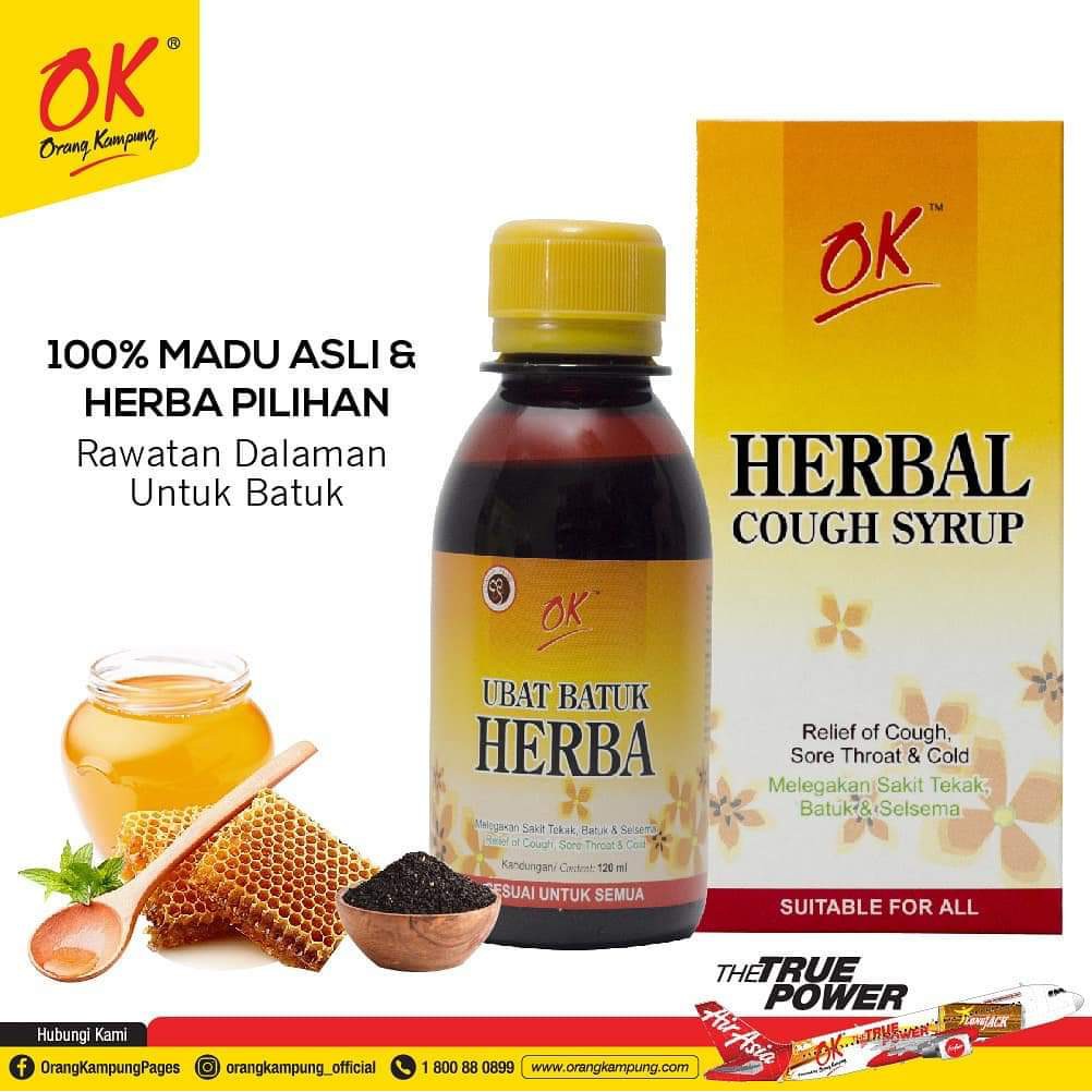 UBAT BATUK HERBA ORANG KAMPUNG 120ml  Shopee Malaysia