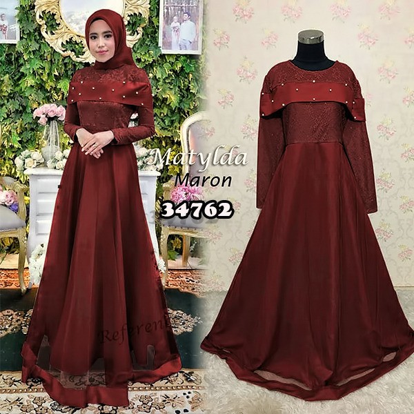 glam and glitter dress muslimah