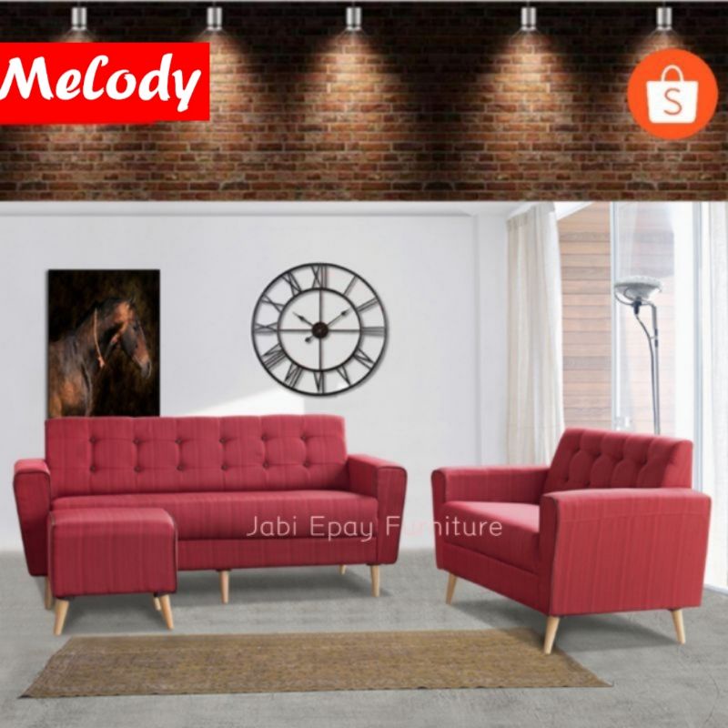 Sofa Set 2 3 Stool Kerusi Ruang Tamu Relax Sofa Sofa Set Shopee Malaysia