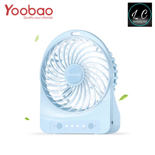 YOOBAO Y-F01 2000mAh Rechargeable Portable Low-noise/Noiseless Mini USB Fan