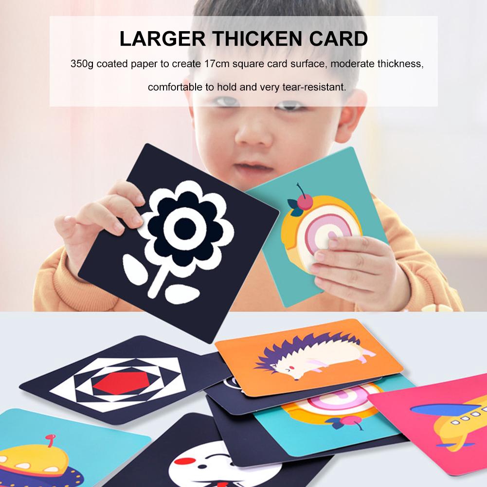 【lu】Black White Flash Cards Early Education Card High Contrast