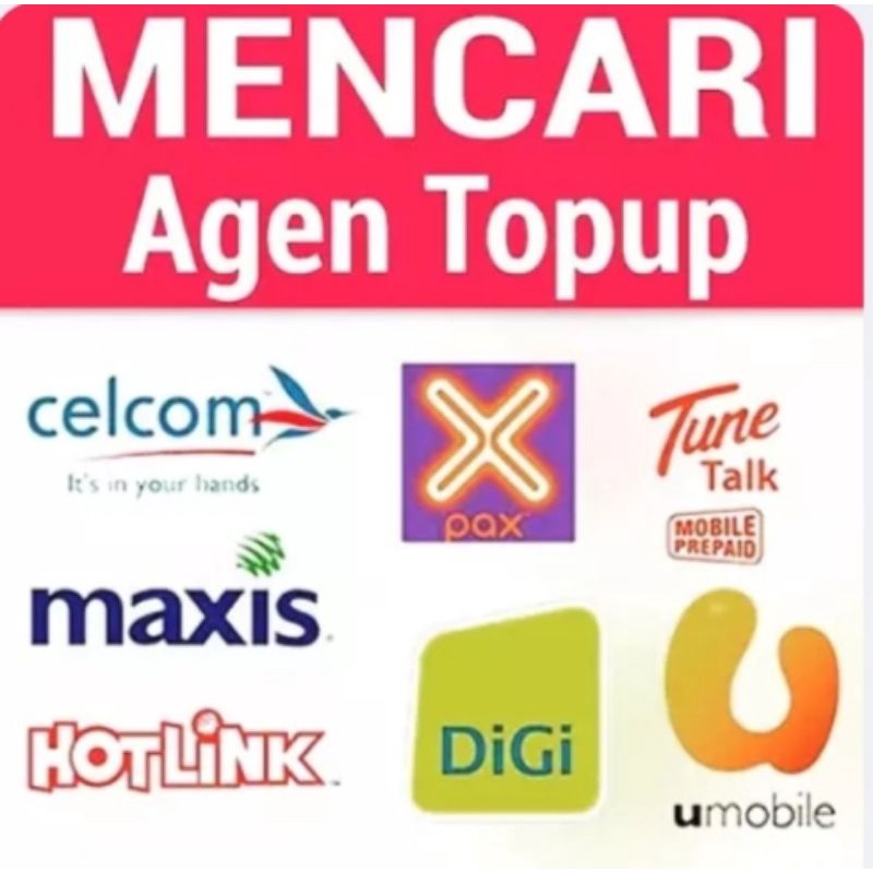 Topup Reload (Maxis/Celcom/Digi/UMobile/Tunetalk/Yes/Redone/XOX ...