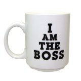 Management Quote Boss Mug (White) 1pc (LOCAL READY STOCK)