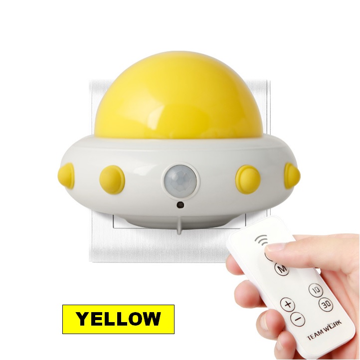 🌹[Local Seller] EXTRA GIFT DELETE OK NEWVIPPIE Creative UFO Remote Control Night Light Bedroom Bedside LED Induction Li
