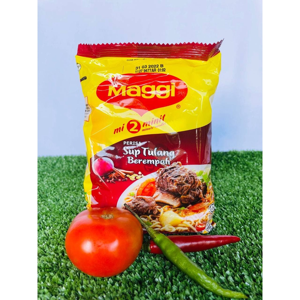 (READY STOCK) Maggi 2Minute Instant Noodles Aromatic Beef Bone Soup