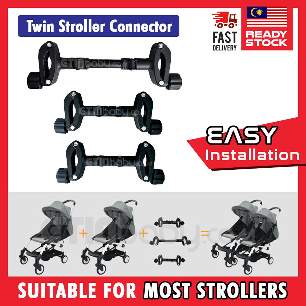 DaMohony Twin Strollers Connectors for Baby Universal Newborn Baby Cart Pushchair Connectors 