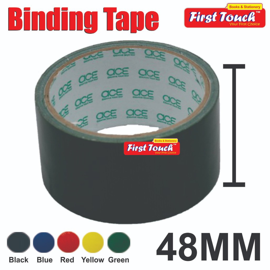 Binding Tape Cloth Tape Tape Binding Buku Tape Pelekat Warna Pelekat Kain Tape 24mm 36mm 48mm 60mm 72mm Shopee Malaysia