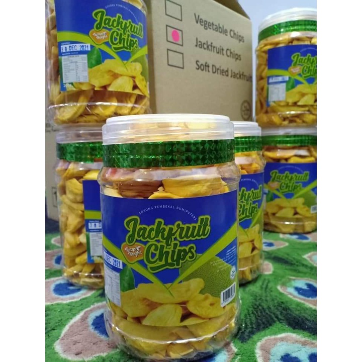KEREPEK NANGKA / SAYURAN PREMIUM / CENDAWAN SHITAKE NJCHIP SEDAP TANPA GARAM, GULA, MSG