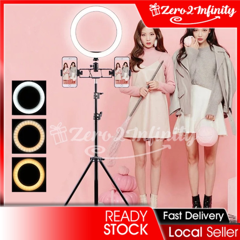 【Z2I】High Quality Beauty dimmable LED 30cm ring light USB plugdifferent specifications tripod,suitable selfie live broad