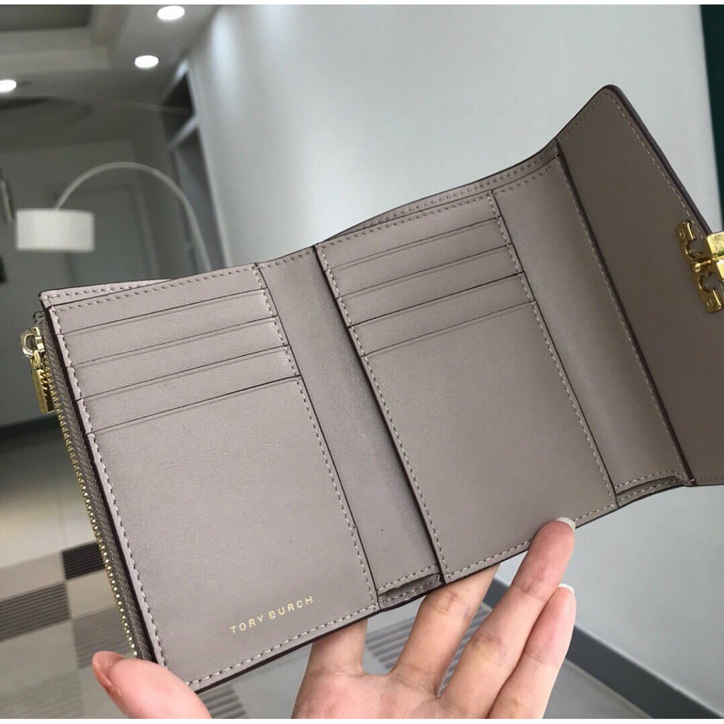 TORY BURCH 53340 Kira Mixed Medium Flap Wallet | Shopee Malaysia