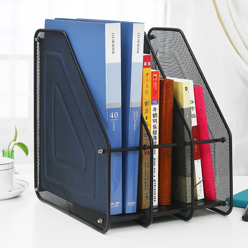 Locaupin 3 4 Tier Desk Organizer Tray Office A4 Metal Mesh For Organizing Files Document Storage Desktop Paper Tray Rack Shopee Malaysia