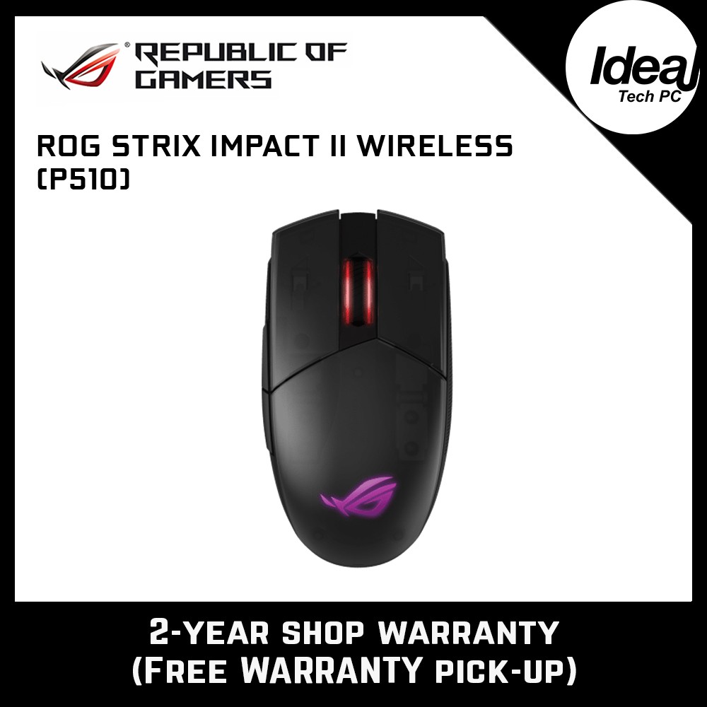 Asus Rog Strix Impact Ii Wireless P510 Gaming Mouse Shopee Malaysia