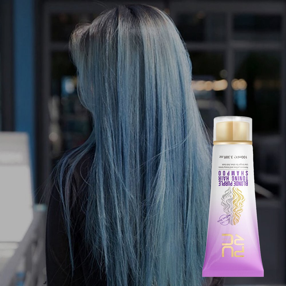 Blingbling Purc Blonde Purple Hair Shampoo Removes Yellow And