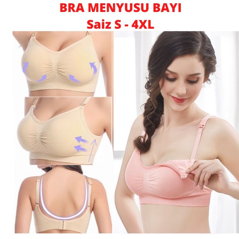 (READY STOCK)BRA COLI KUTANG IBU MENYUSU BAYI PLUS SIZE NURSING BRA