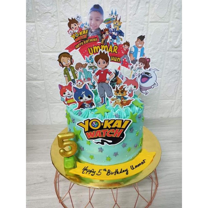 Yokai Watch Cake Topper Cute Custome Name
